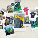 Collage of Polaroid photos featuring Seedless brand products and memorable moments from Instagram