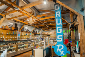 A perfectly designed and decorated head shop - excellent example of good visual merchandising