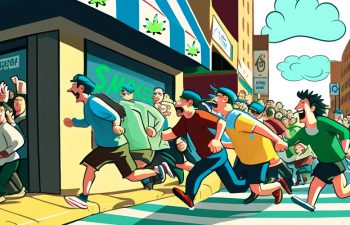 customers running